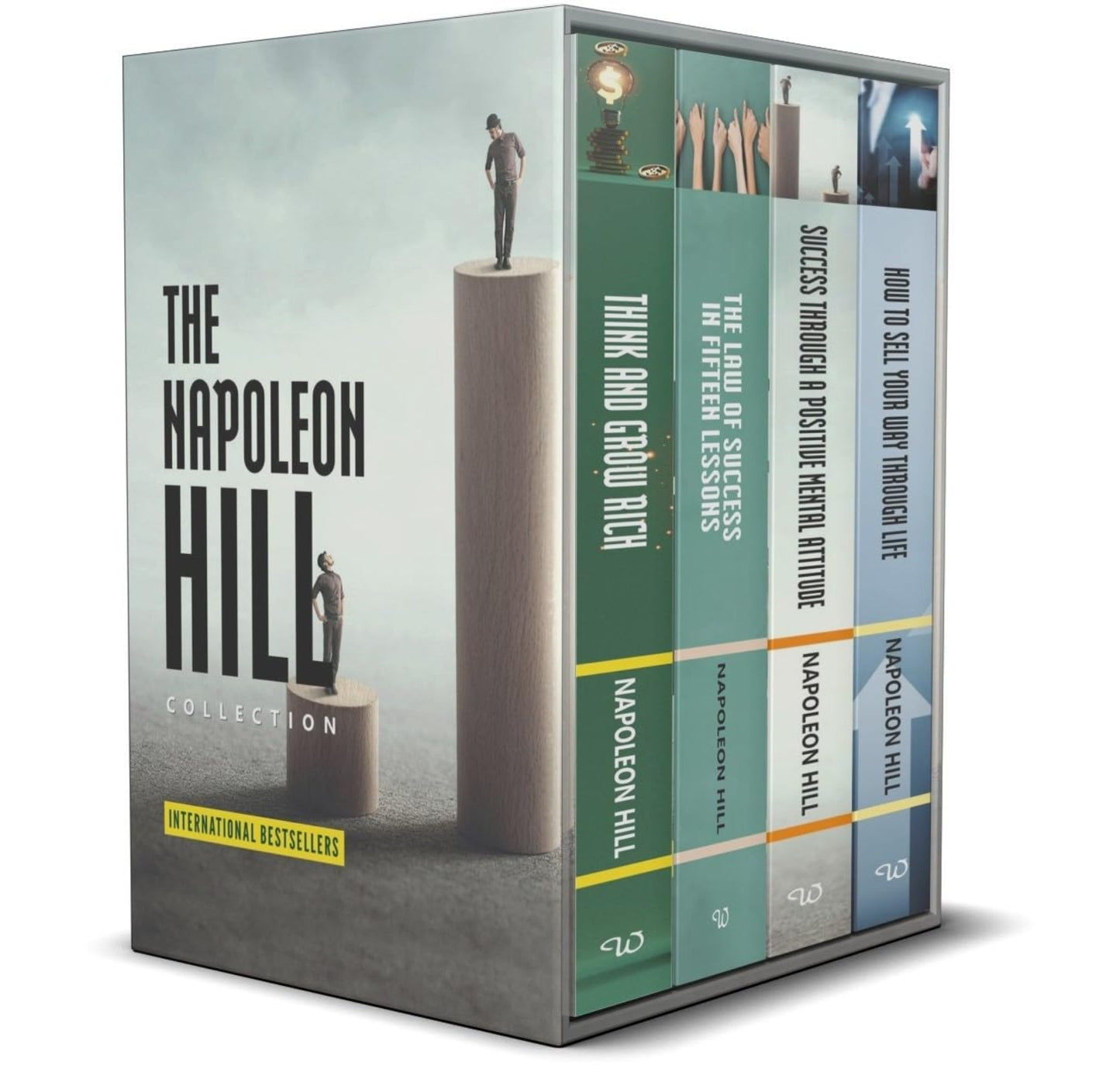 Napoleon Hill Collection 4 Books Set ( The Law Of Success,How To Sell Your Through Life,Think And Grow Rich,Success Through A Positive Mental Attude)