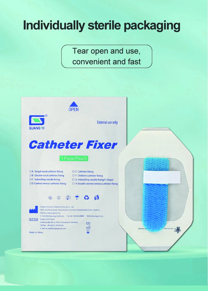 Medical peripheral central venous catheter fixation for tube fix