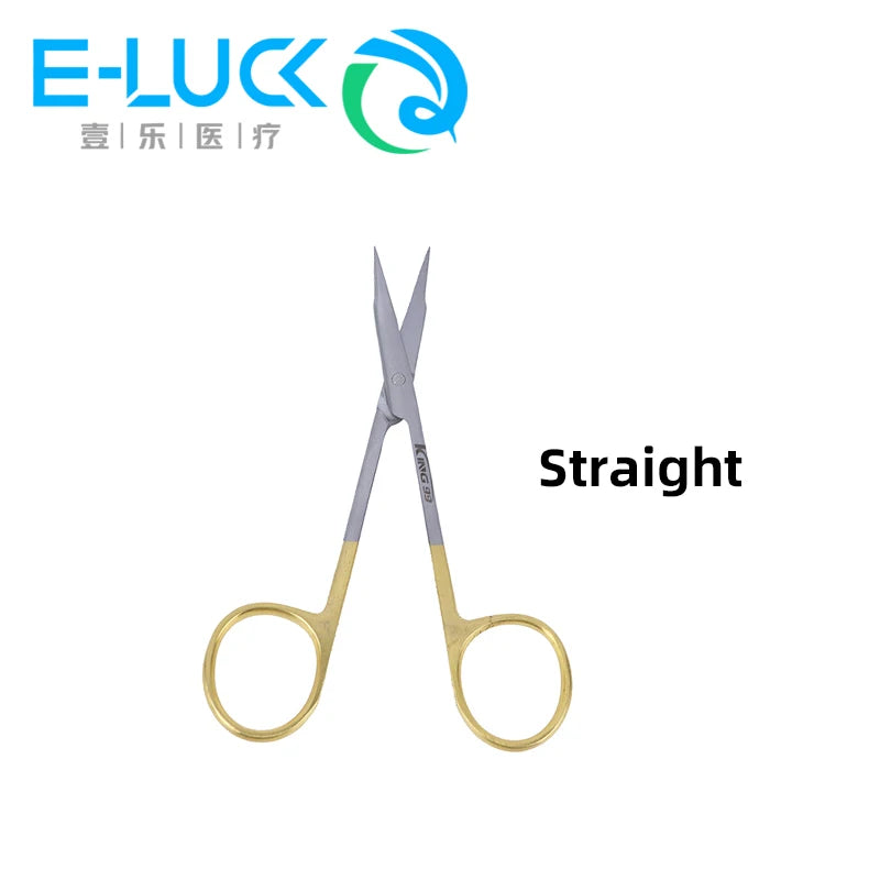 1Pcs Dental Surgical Medical Dissecting Scissors Dressing Curved/ Straight Sharp Shears Stainless Steel Tools