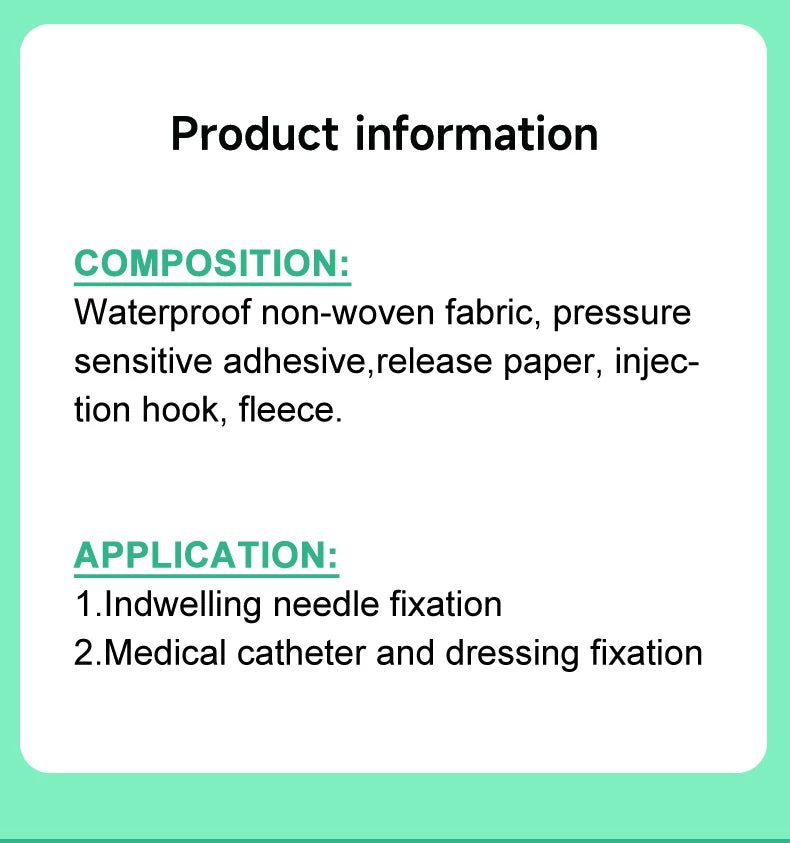 Medical peripheral central venous catheter fixation for tube fix