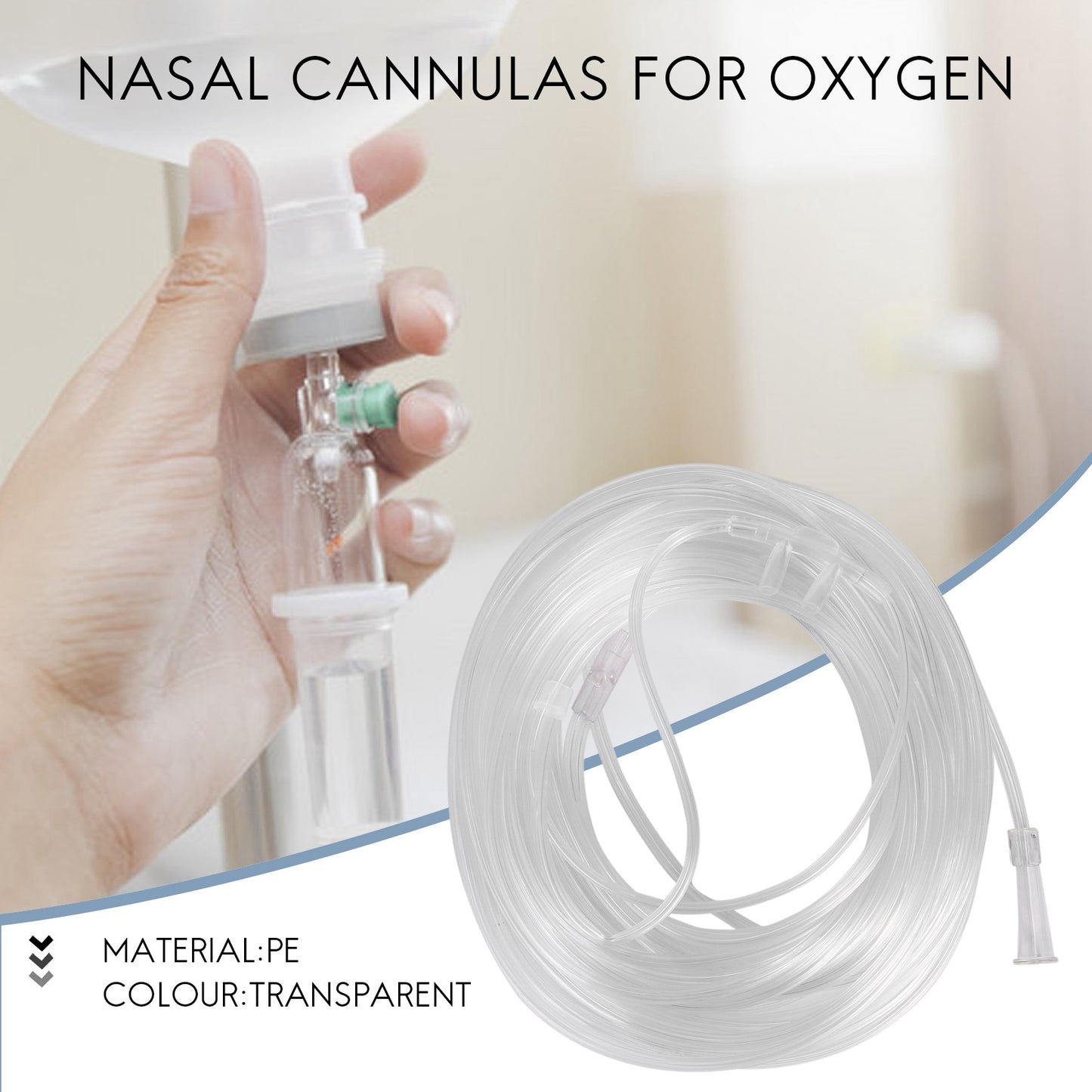 Hot sale 8M Soft Nasal Oxygen Tube Nasal Oxygen Cannula Nasal Tube Suitable for Oxygen Generator