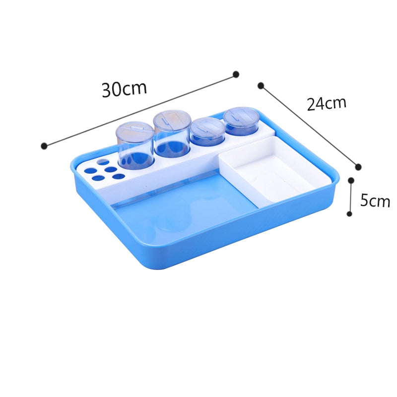 Yue Shun Xing ABS Plastic Medical Dressing Change Surgical Tray Anti-Povidone High Temperature Treatment Plate Nurse Disinfection Square Plate
