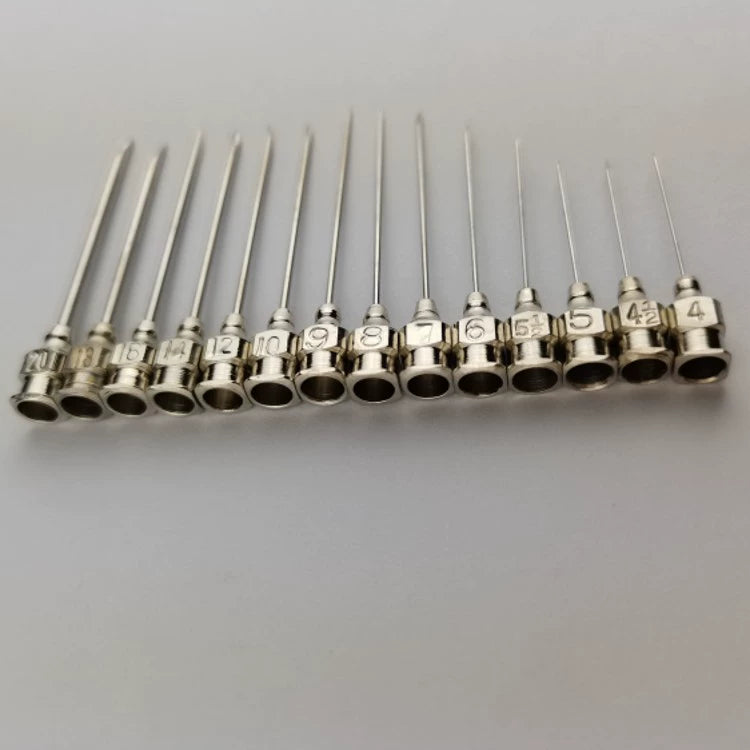 Veterinary Needles Metal Stainless Steel Syringe Needle Pig, Cattle, Sheep, Chicken, Duck and Dog Vaccine Syringe Tip Bevel Needle