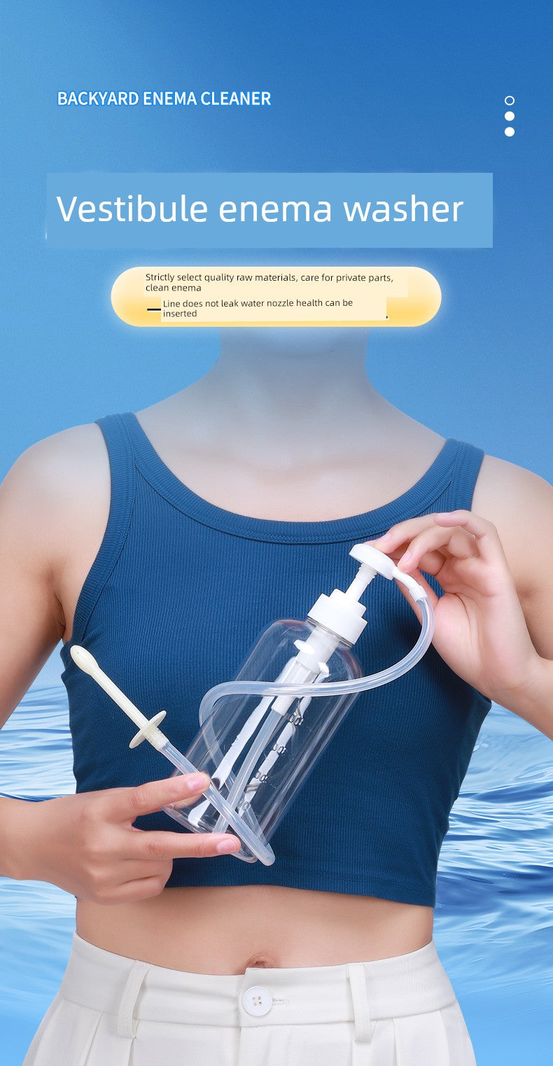 Sausage Clearing Handy Gadget For Home Syringe for Men and Women Neutral Constipation Relaxing Syringe Vaginal Anal Cleaning Tool