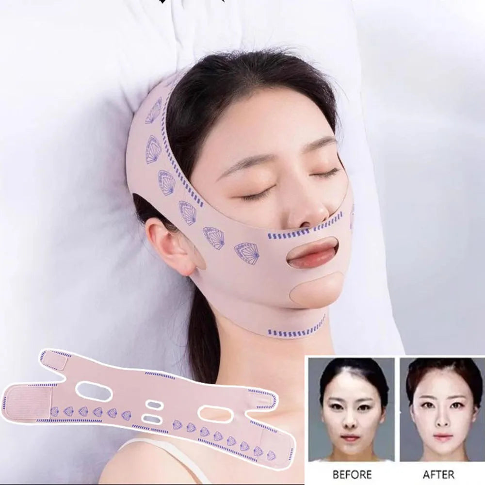 1PC Face Chin Slimming Bandage V Shaper Line Lifting Mask Face Lifting Anti Wrinkle Strap Band Sleeping Mask Beauty Health Tool