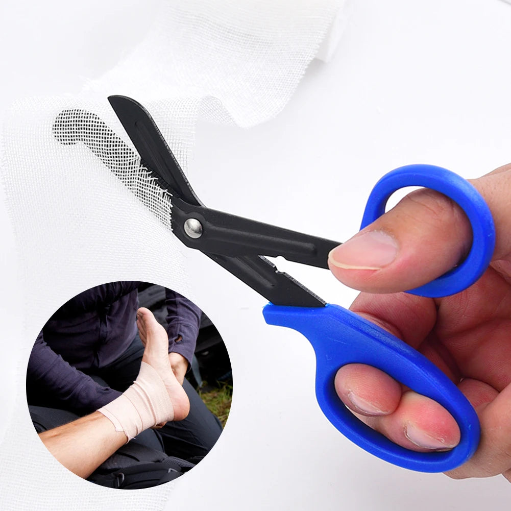 Outdoor Survive Paramedic Medical Rescue Scissor Trauma Gauze IFAK Emergency First Aid Shear Nurse Utility Camp Hike Home Tijera