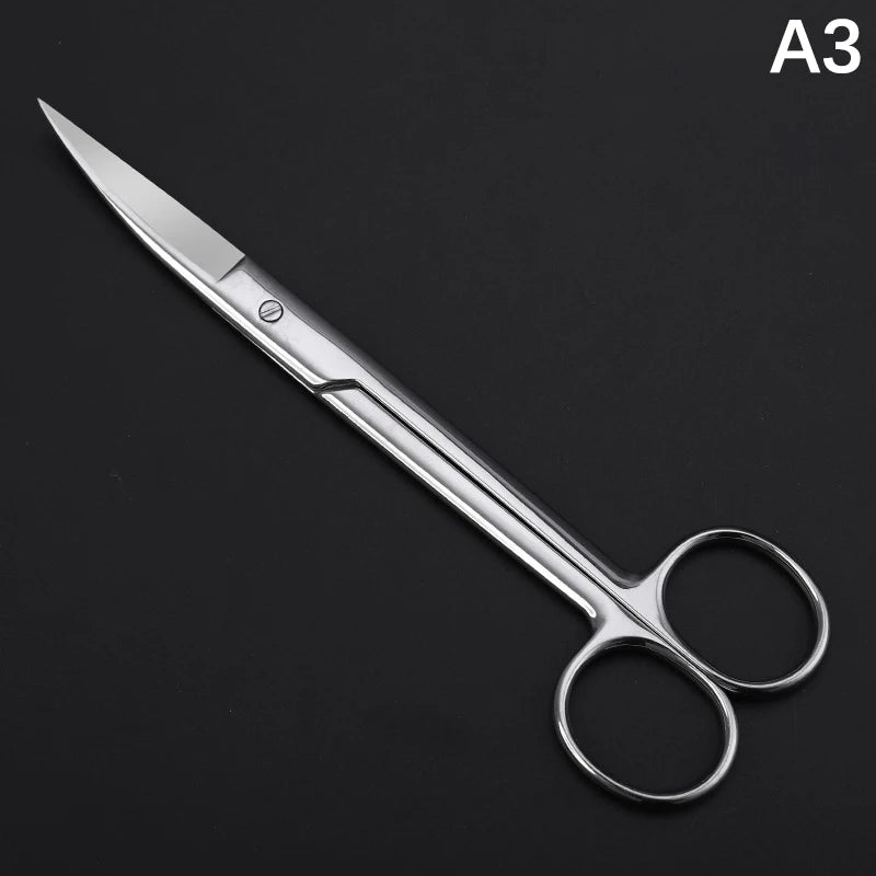 16 cm Animal Veterinary Vet Medical Stainless Steel Surgical Scissors Straight curved Tip Haircut Scissors