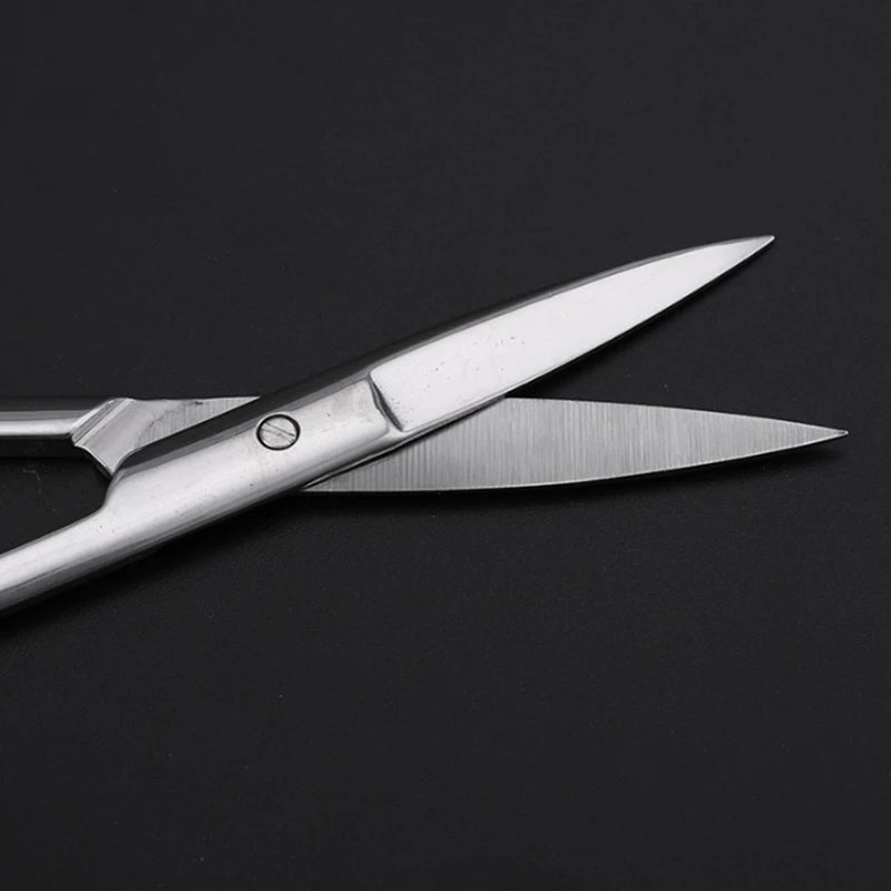 16 cm Animal Veterinary Vet Medical Stainless Steel Surgical Scissors Straight curved Tip Haircut Scissors