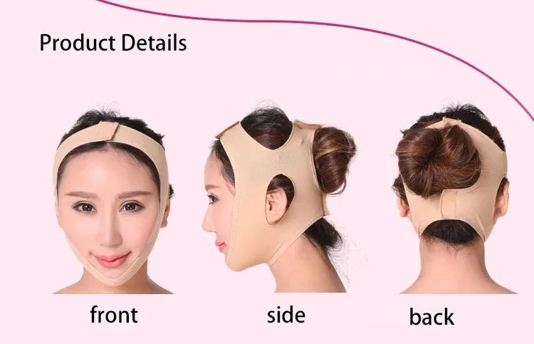 Elastic Face Slimming Bandage V Line Face Shaper Women Chin Cheek Lift Up Belt Facial Massager Strap Face Skin Care Tools Beauty