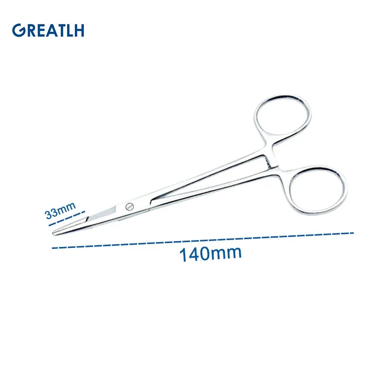 Stainless Steel Needle Holder Medical Multifunctional Needle Pliers with Scissors Dental Instrument Dental Materials