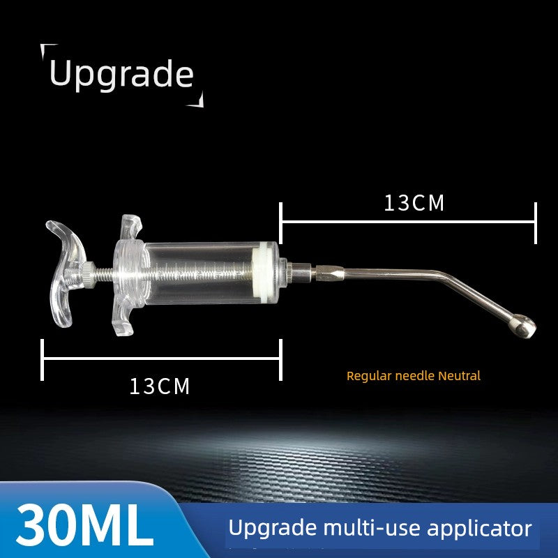 Veterinary Pig, Cattle and Sheep Copper Head Syringe PVC Steel Syringe