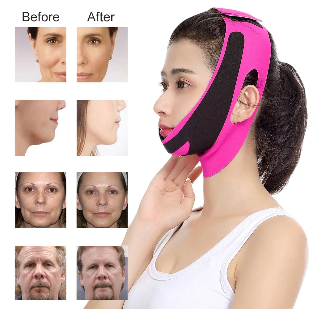 3D Face Lift Reusable Breathable Beauty Women Anti Wrinkle Facial Slimming Bandage V Shaper Full Face Lift Sleeping Mask Unisex