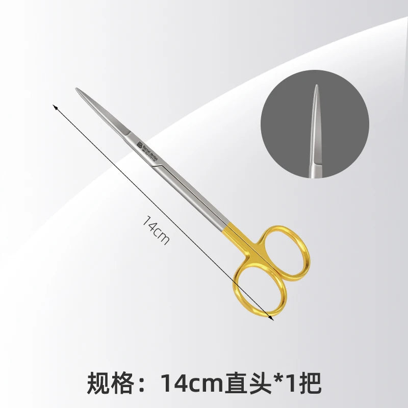 Dental Stainless Steel Straight and Curved Medical Dental Surgical Scissors Ophthalmic scissors Stainless Steel Forceps