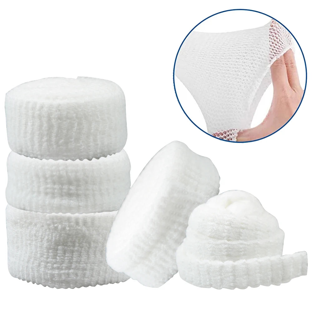 1 Roll Net Tubular Bandages Elastic Mesh Wound Dressing Tubing Gauze Breathable Fix Net Bandages Retainer Stretch Tube Bandages