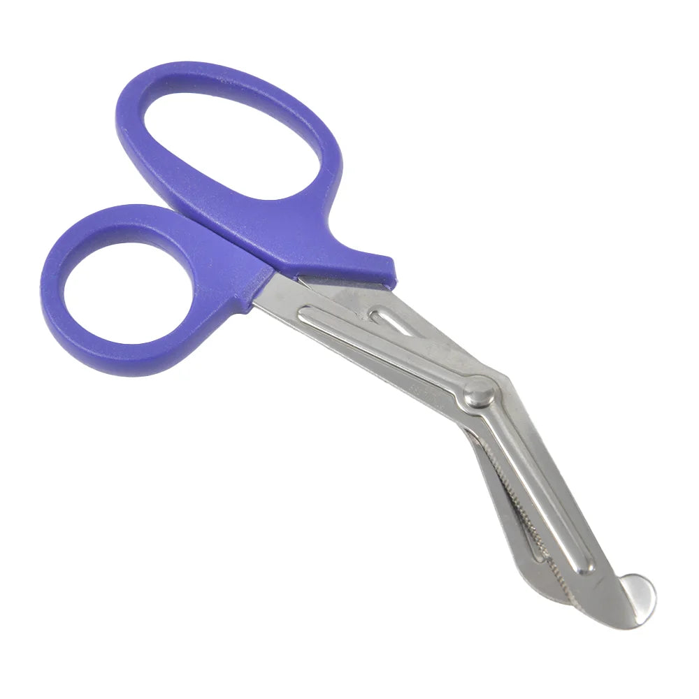 Stainless Steel Angled Head 15-19cm Medical Bandage Stainless Steel Serrated Scissors Outdoor Paramedic Bandage Scissors