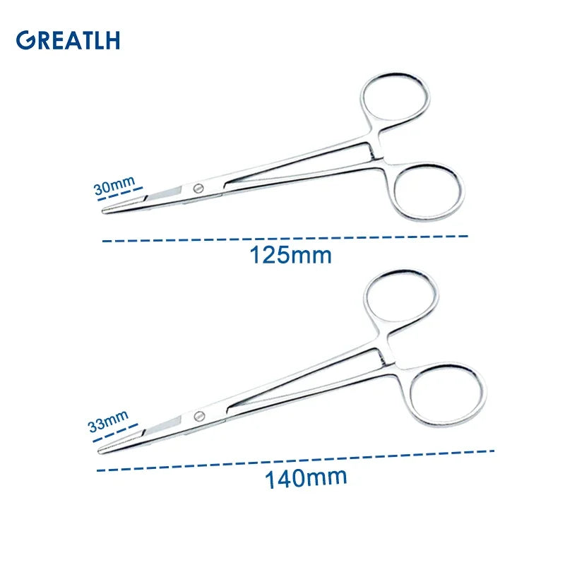 Stainless Steel Needle Holder Medical Multifunctional Needle Pliers with Scissors Dental Instrument Dental Materials
