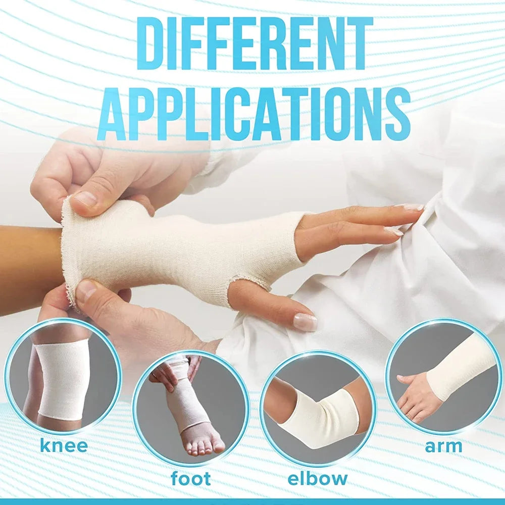 1PCS Cotton Tubular Stockinette Gauze Roll Tubular Arm Stocking Elastic Leg Stockinette Tubing Compression Tube Sleeve Bandage