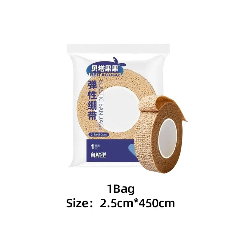 3pcs Disposable Self Adhesive Elastic Bandage 2.5cm*4.5m for Handle Tube Tightening Tattoo Accessories Gauze Tape First Aid Tool