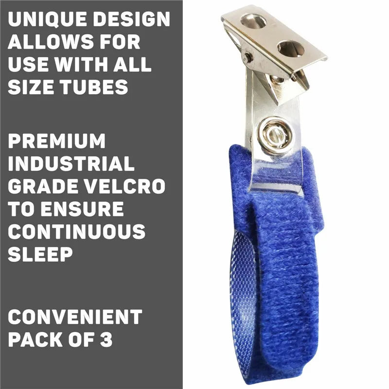 4/8/16PCS Blue CPAP Hose Holder Clip 304steel Oxygen Tube/Cannula Holder Tangle Free Tube System for Uninterrupted Sleep Therapy