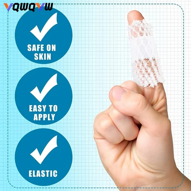 1Roll Net Tubular Bandage Elastic Mesh Wound Dressing Tubing Gauze Breathable Bandage Fix Net Bandage Retainer Stretch Tube