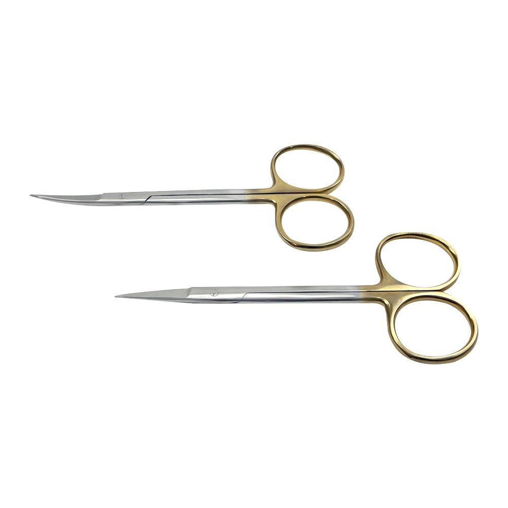 1Pcs Dental Surgical Scissors Stainless Steel Needle Holder Pliers Straight/Curved Tip Head Scissors Forceps Medical Tools