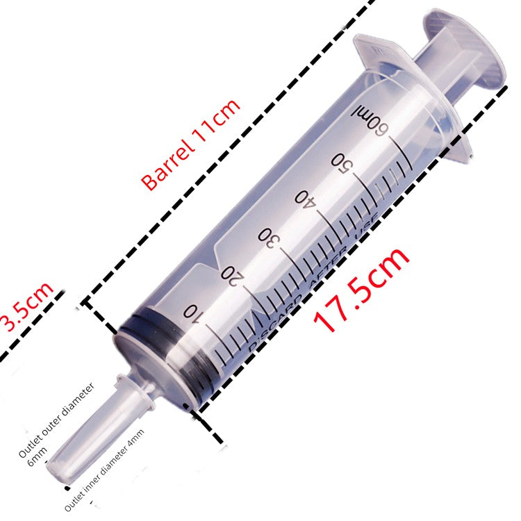 60ml Large Mouth Liquid Food Booster Nasal Feeding Feeder Stomach Tube Feeding Liquid Food Syringe Syringe Syringe Feeder