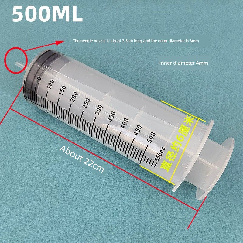 Plastic Syringe Sausage Appliance Large Large Capacity Injection Feeder Dispensing Irrigator Washing Pumping with Hose