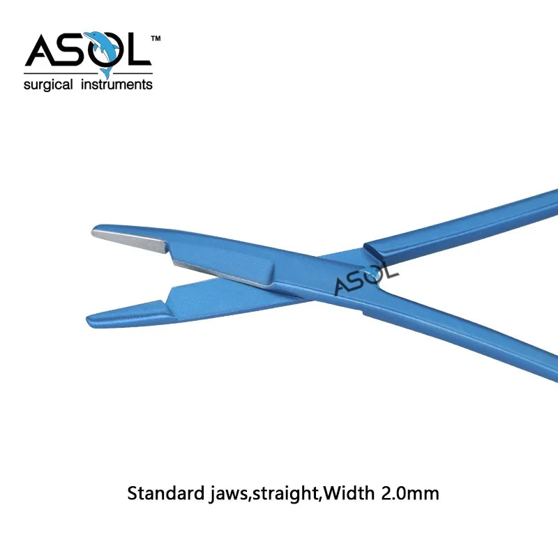 Surgical medical instruments olsen-hegar needle holder combined with suture scissors
