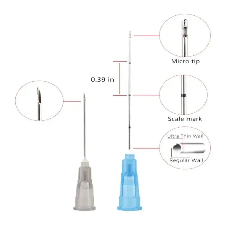 High Disposable Fine Blunt-tip cannulas for injection 14G 90mm 18G uric acid facial filling nasal micro blunt needles