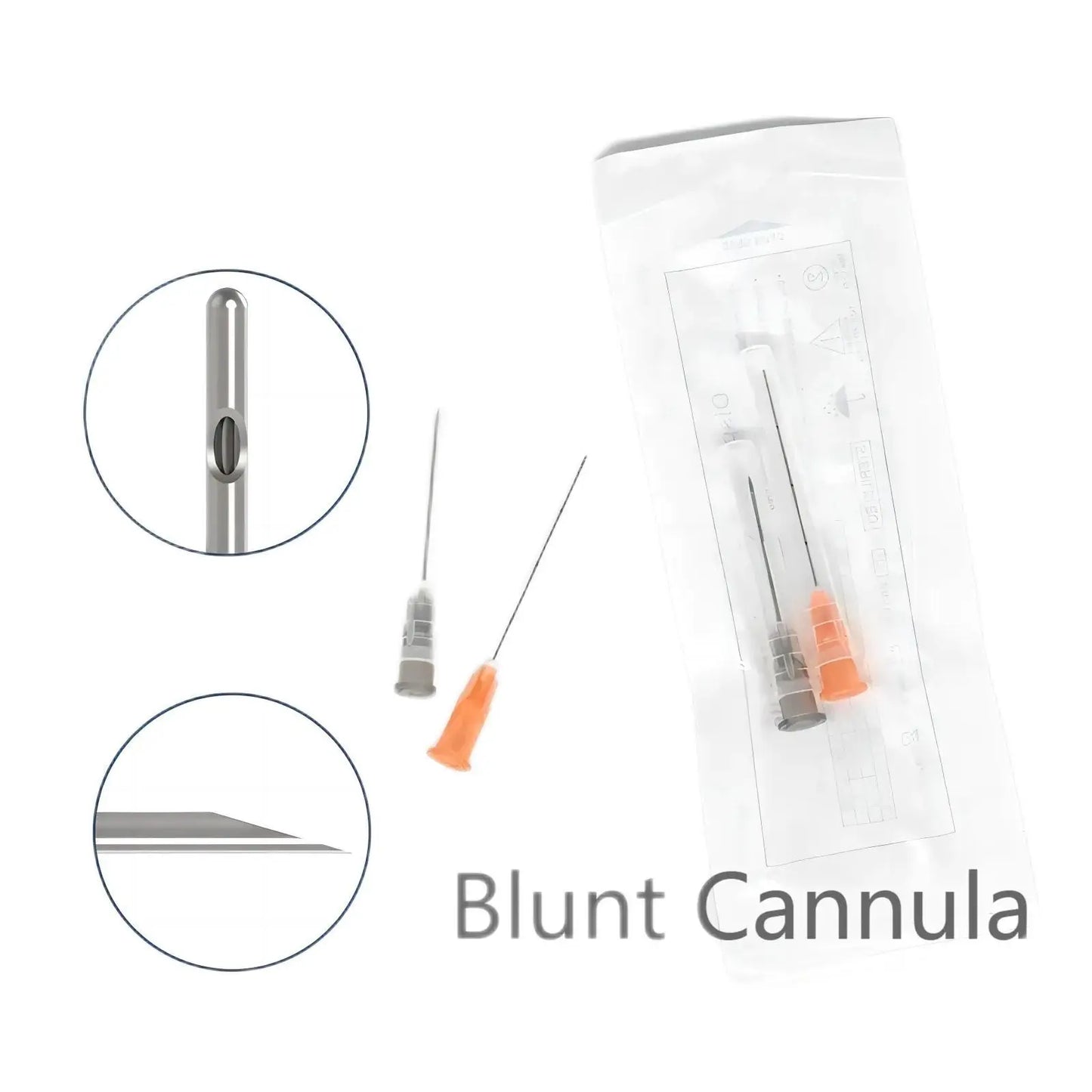 100pcs Blunt-tip cannula 14G 18G 90MM 100MM uric acid facial filling nasal mico blunt cannula Body Piercing Tattoo