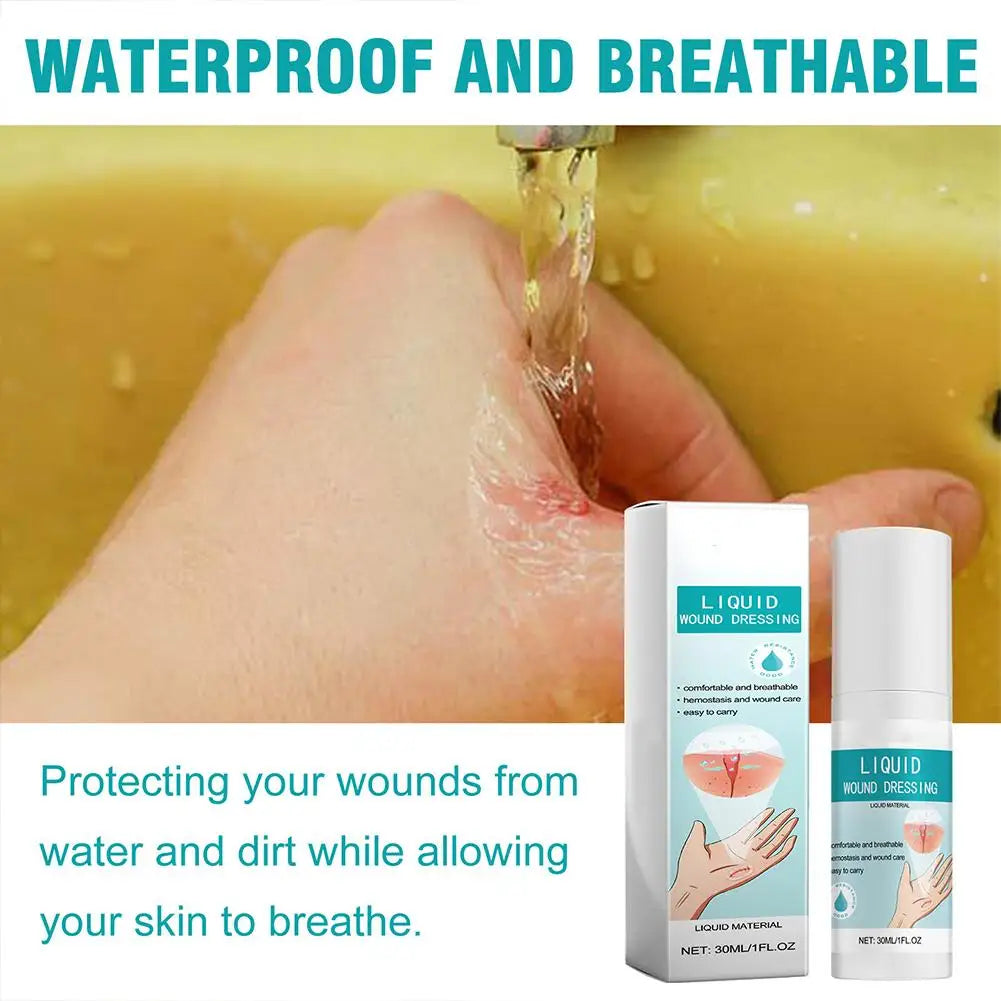 Liquid Bandage Spray Promote Wound Healing Bleeding Bruising Skin Recovery Wound Cleansing Breathable Waterproof Band Aid Spray