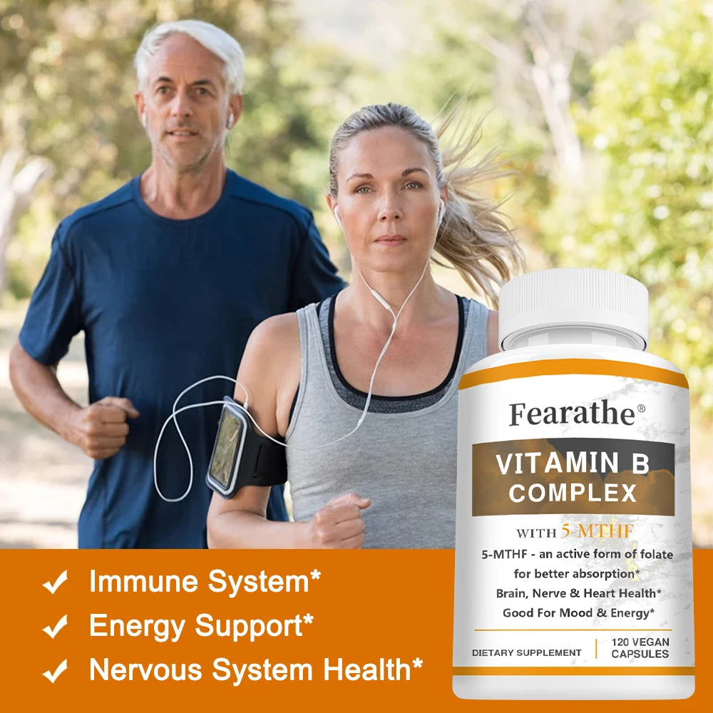 Vitamin B Complex - Maximum Absorption - Cellular Energy Production, Maintaining Overall Energy Levels