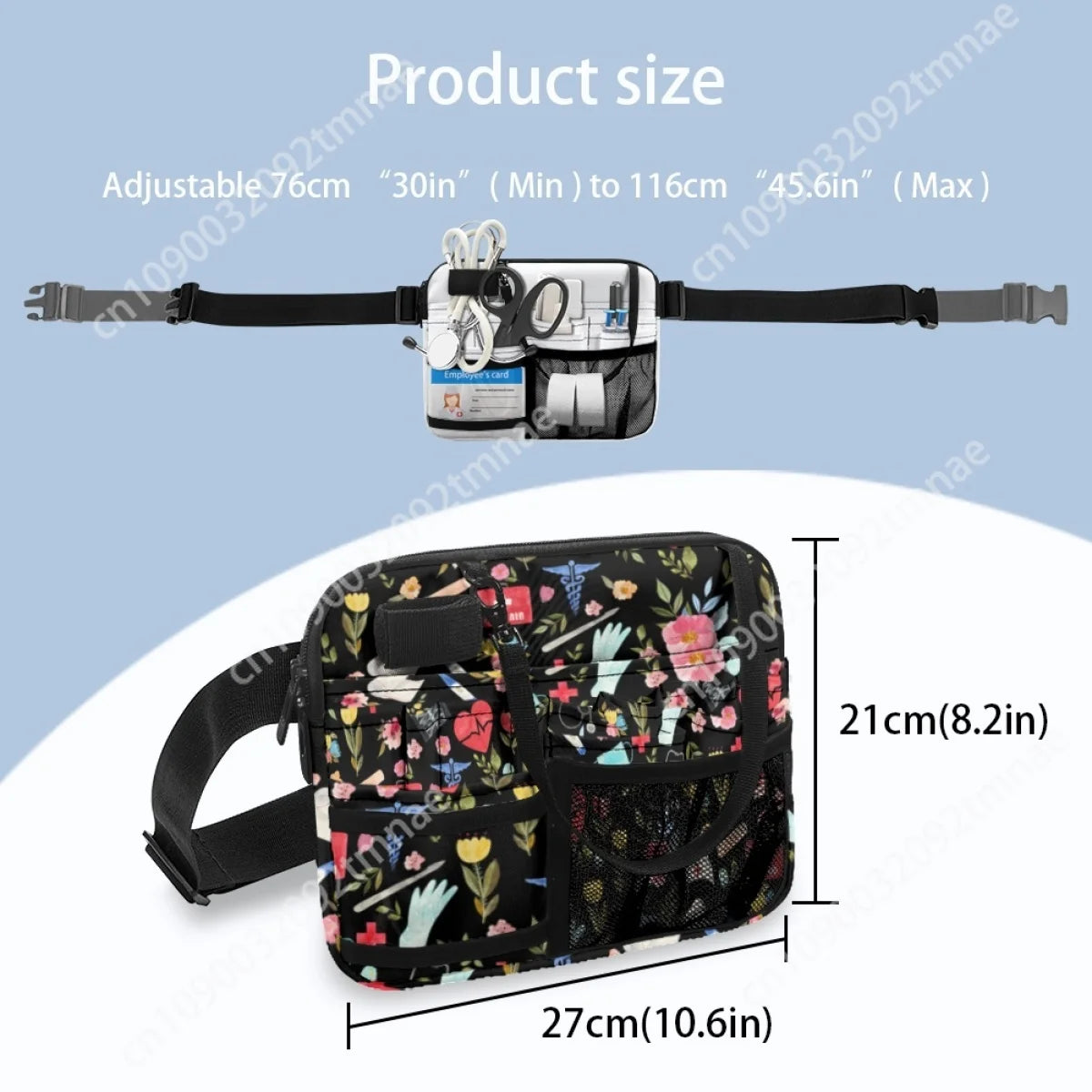 Love to Care Medical Custom Waist Bags for Stethoscopes Bandage Scissor Medical Pack Multi Pocket Nursing Belt Bags Female 2023