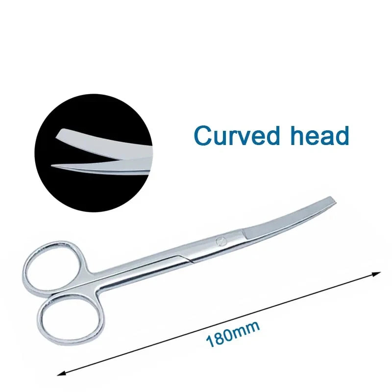 Stainless Steel Remove Suture Scissors Nurse Scissors Stitch Scissors Medical Surgical Scissors Straight/Curved 1pcs