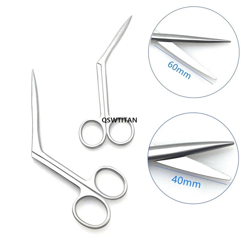 Nasal Scissors Rhinoplasty Surgical Scissors Sharp Edge Operating Surgical Instrument Stainless Steel 1pcs