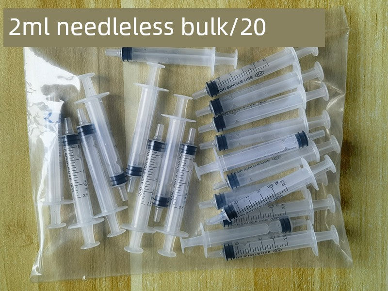 20ml Disposable Plastic Syringe Veterinary Needle Tube Industrial Syringe Glue Dispenser Pet Feeder Sub-Packaging Oil Pumping