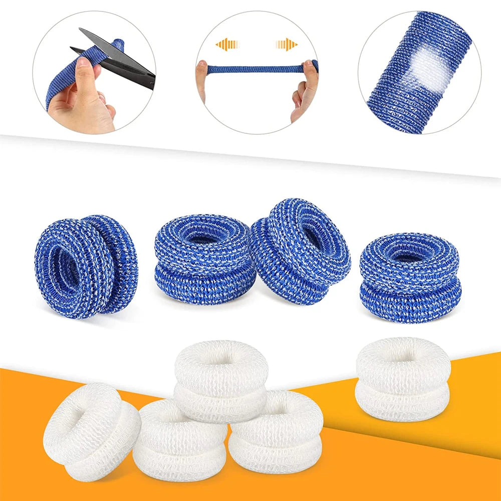 10Pcs Tubular Bandage Finger Roll Bandage Dressings Finger Bandage Tubular Finger Dressing Finger Cots Bandag for Finger Sprains