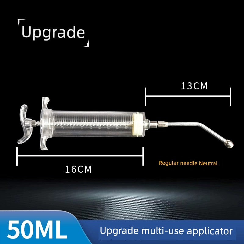 Veterinary Pig, Cattle and Sheep Copper Head Syringe PVC Steel Syringe
