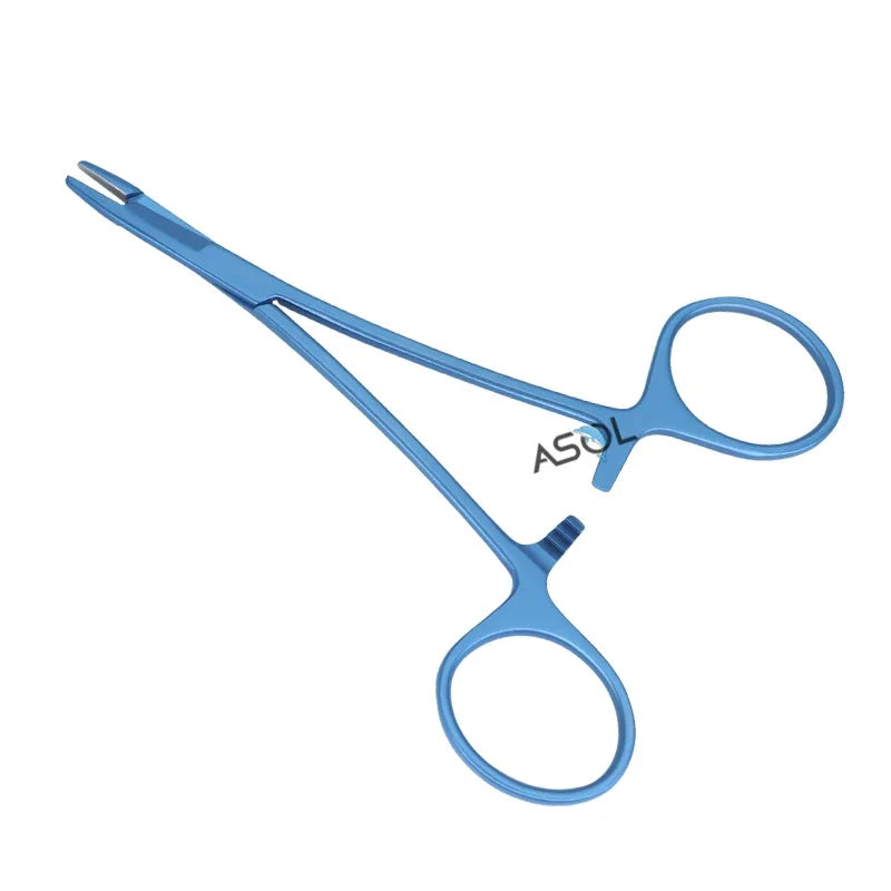 Surgical medical instruments olsen-hegar needle holder combined with suture scissors