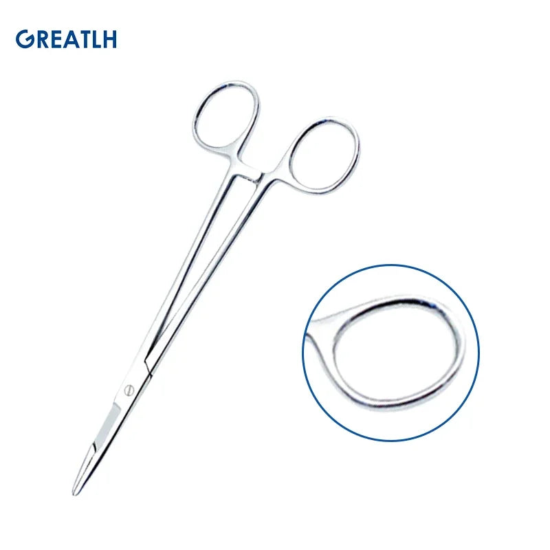 Stainless Steel Needle Holder Medical Multifunctional Needle Pliers with Scissors Dental Instrument Dental Materials