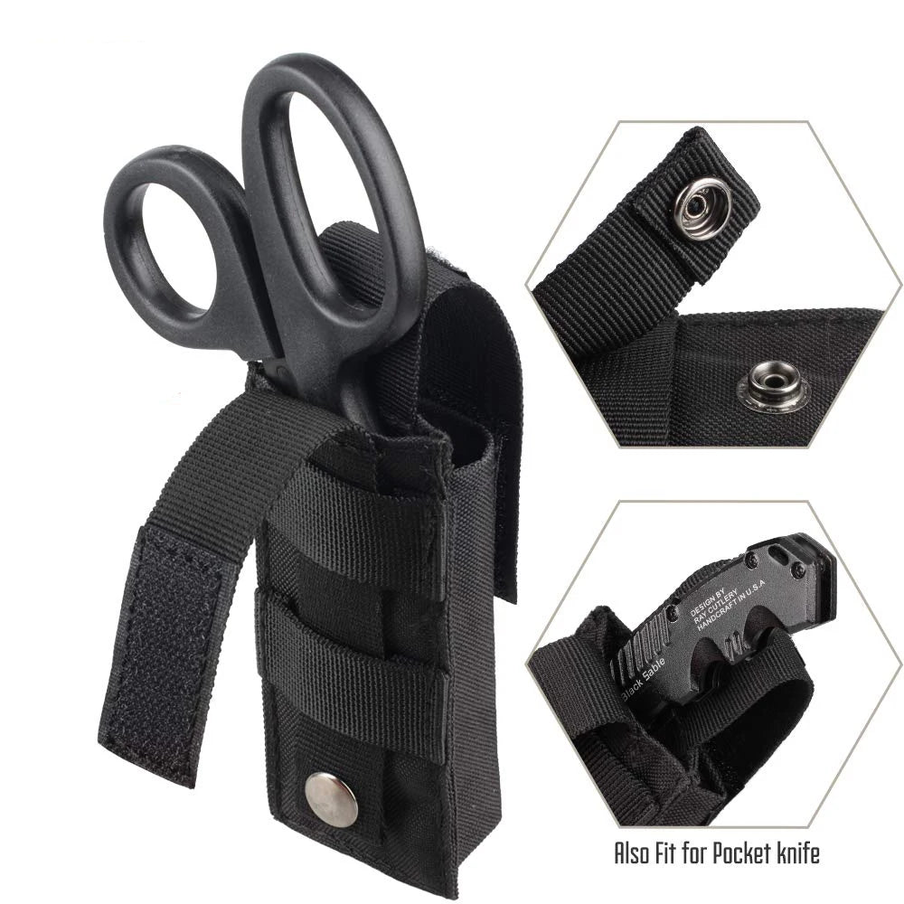 Tactical Medical Kit Molle Tourniquet Pouch with Tourniquet & Shears Outdoor Ifak Pouch Shears Pouch with Tourniquets Scissors