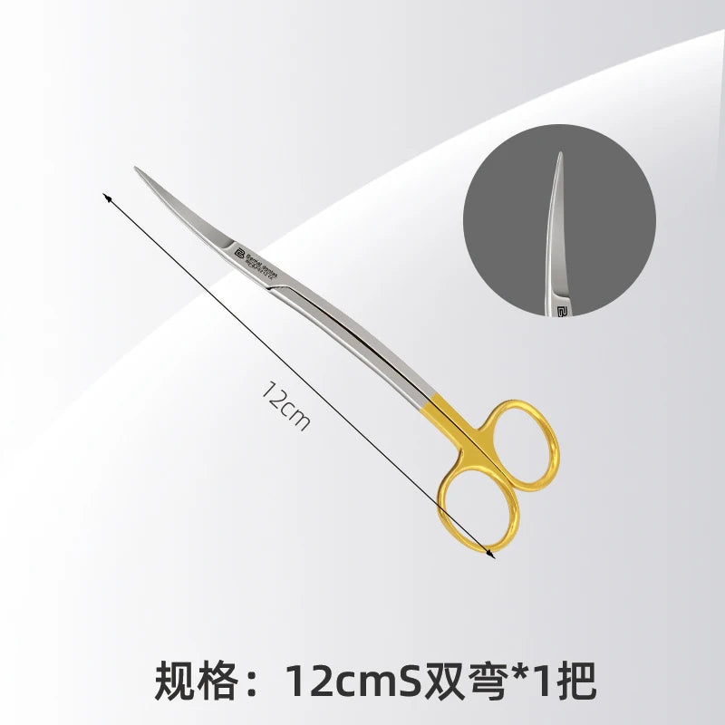 Dental Stainless Steel Straight and Curved Medical Dental Surgical Scissors Ophthalmic scissors Stainless Steel Forceps