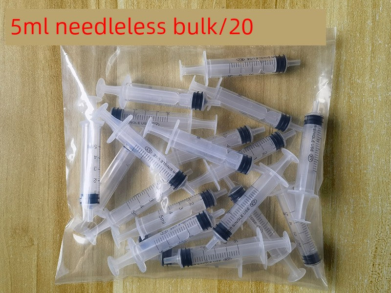 20ml Disposable Plastic Syringe Veterinary Needle Tube Industrial Syringe Glue Dispenser Pet Feeder Sub-Packaging Oil Pumping