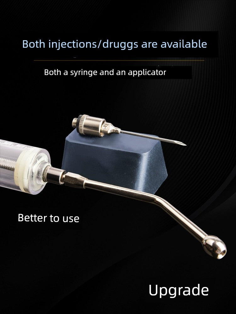 Veterinary Pig, Cattle and Sheep Copper Head Syringe PVC Steel Syringe
