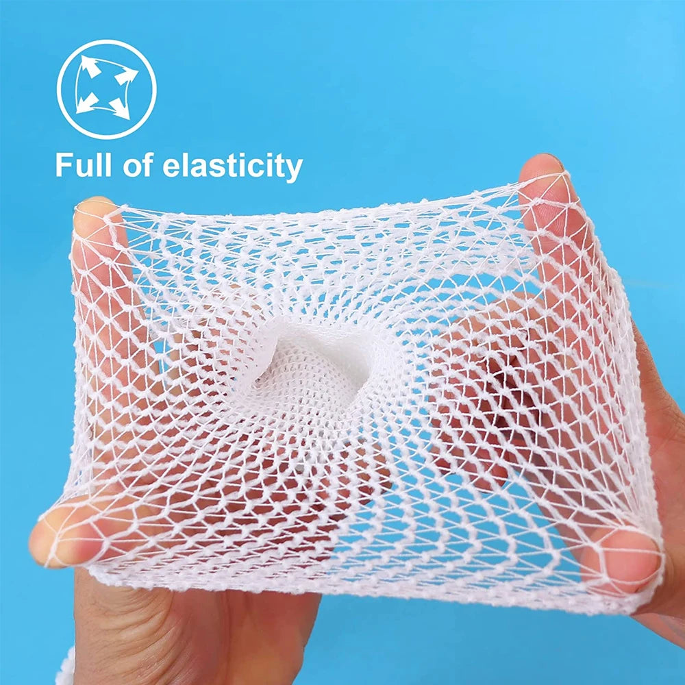 1Roll Elastic Net Dressing Tubular Bandage Non Woven Fabric Breathable Wound Dressing Stretch Bandage for Thumb Toes
