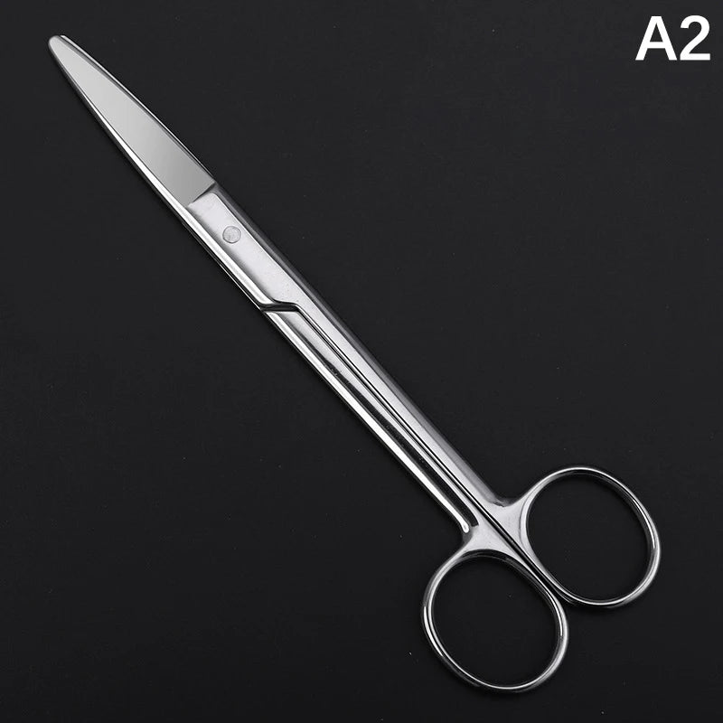 16 cm Animal Veterinary Vet Medical Stainless Steel Surgical Scissors Straight curved Tip Haircut Scissors