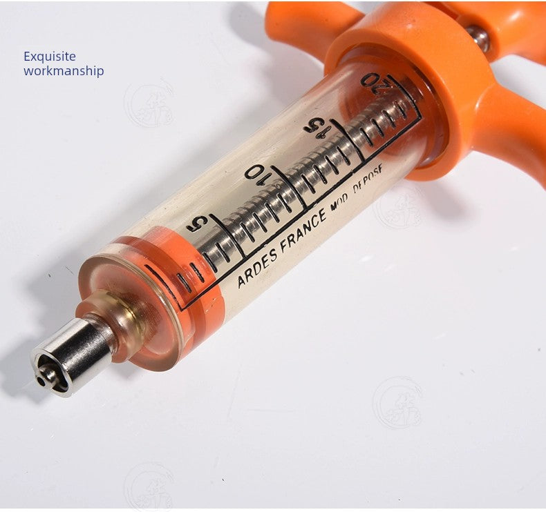 Veterinary Pig, Cattle and Sheep Copper Head Syringe PVC Steel Syringe