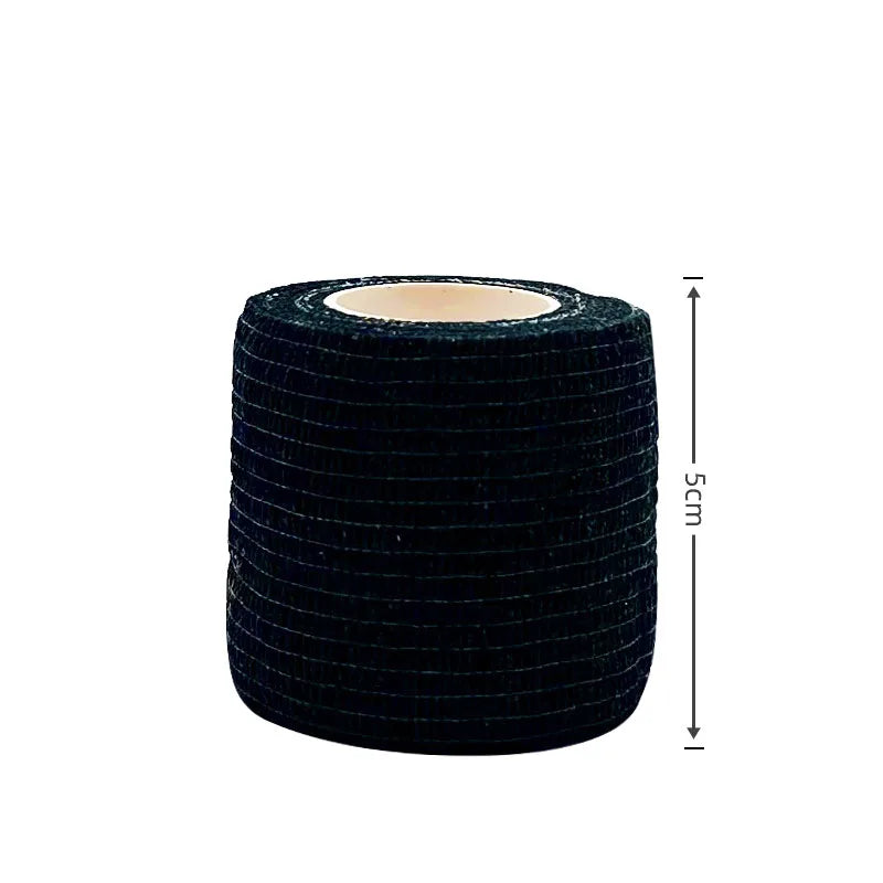 6/12/24 pcs Black Sports Self-adhesive Bandage Gauze Breathable Elastic Bandage To Fix Fingers Wrists Tape Knee Tape Aid Kit