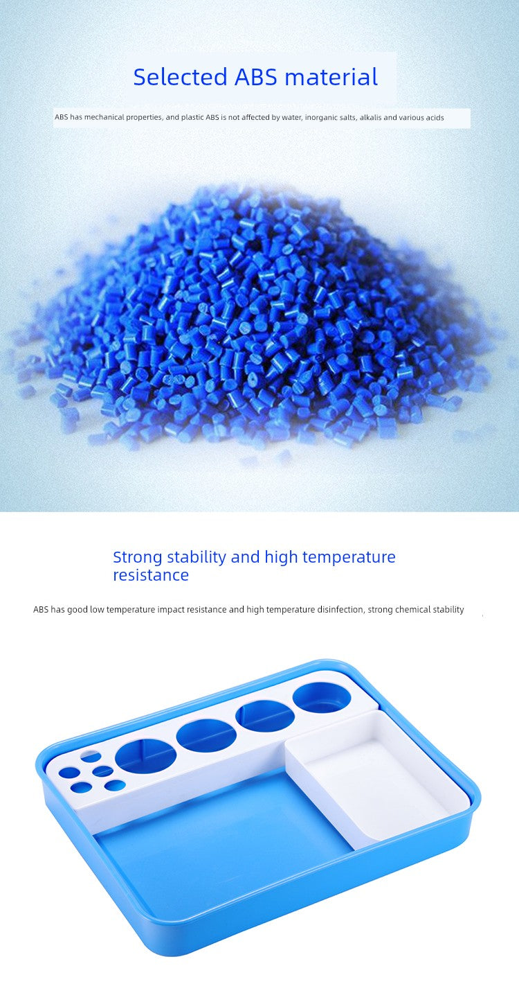 Yue Shun Xing ABS Plastic Medical Dressing Change Surgical Tray Anti-Povidone High Temperature Treatment Plate Nurse Disinfection Square Plate