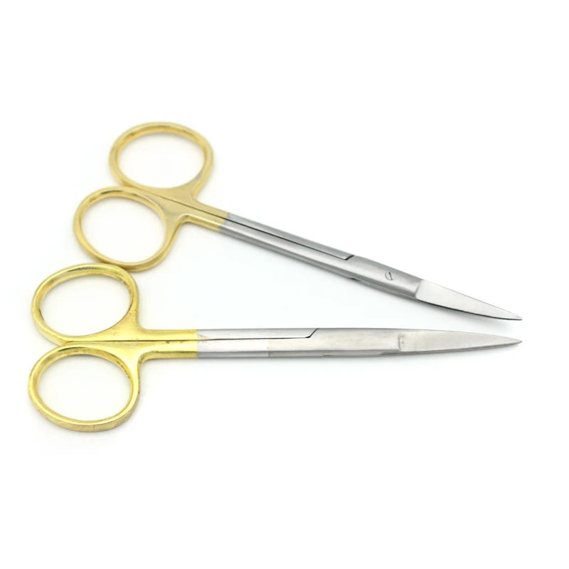Stainless Steel Surgical Scissors Straight Curved Tip Head Forceps Medical Tools for Dental Clinic
